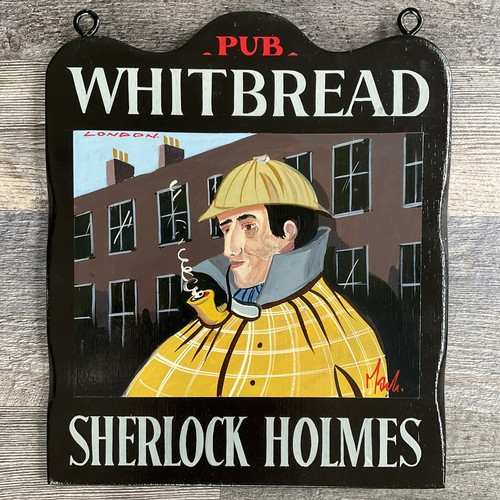 Insegna pub sherlock holmes - insegna,
