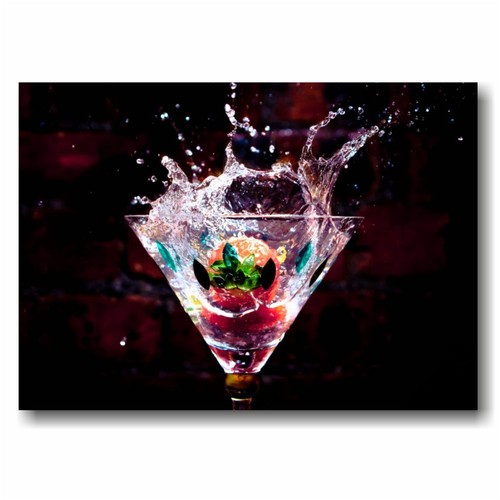 Black cocktails quadro 70x50 - cocktails,
