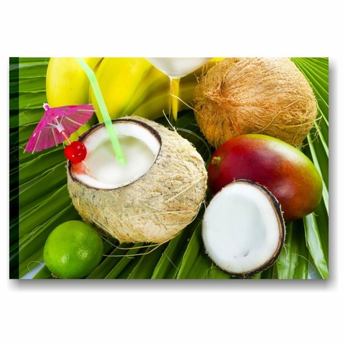 Tropical cocktail quadro 70x50 - cocktail,
