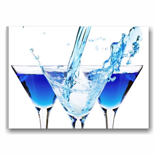 Blue cocktails quadro 70x50 - quadro,