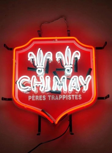 Insegna neon vetro birra - al,