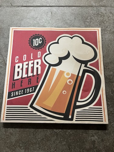 Quadro stile vintage cold beer - cold,